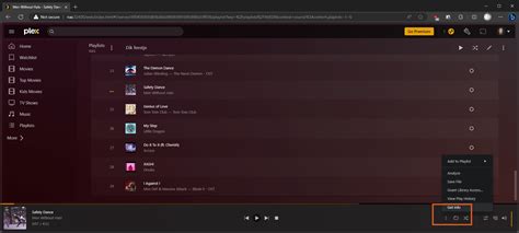 On the play bar for that library item, click the More Actions ellipses (. . Plex import m3u playlist